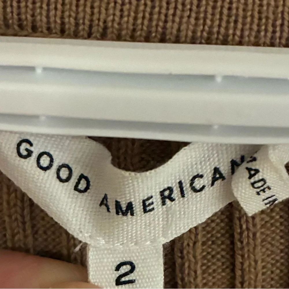 Good American Belted Body‎ Dress in Taupe - Picture 5 of 7